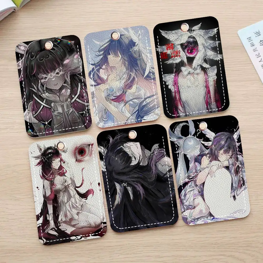 Genshin Lmpact Columbina Cute Cartoon Inteated Elevator Card Acc Control Card Keychain Protective Cover Gift Keychain
