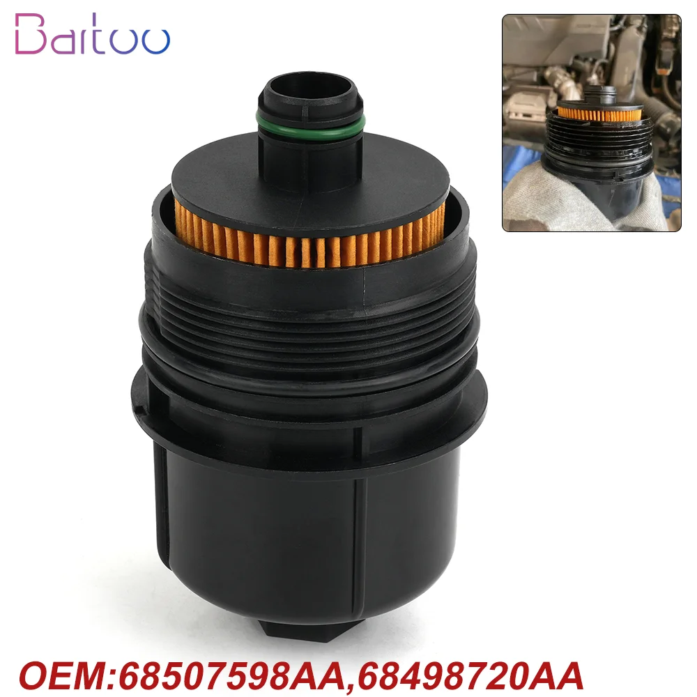 

68507598AA Engine Oil Filter For 2020-2021 Ram 1500 Jeep Gladiator Wrangler JL 3.0L V6 Diesel 68498720AA Fuel Filter OFI094