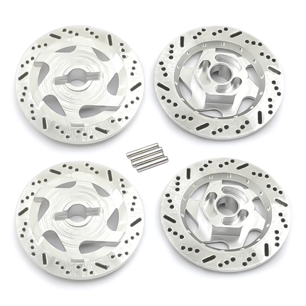 4pcs Metal Brake Disc Wheel Rim Box Metal Hex Adapter For 1/10 Sakura D4 Racing On-Road Rc Car Parts