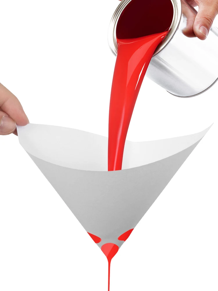 Paper Filters Disposable Conical Nylon Micron Papers 200 Pcs Purifying Straining Cup Funnel Paint Filter 100 Mesh