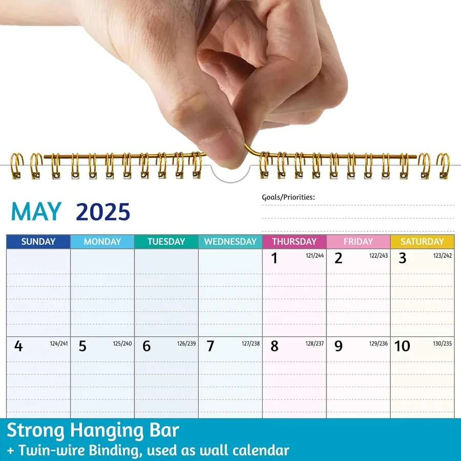 تقويم الحائط 20252026 مايو 2025 ديسمبر 2026 20 التقويم الشهري 20252026 للجدار 8.5 × 11 في 2025 تقويم صغير كتل مسطرة ثي #5