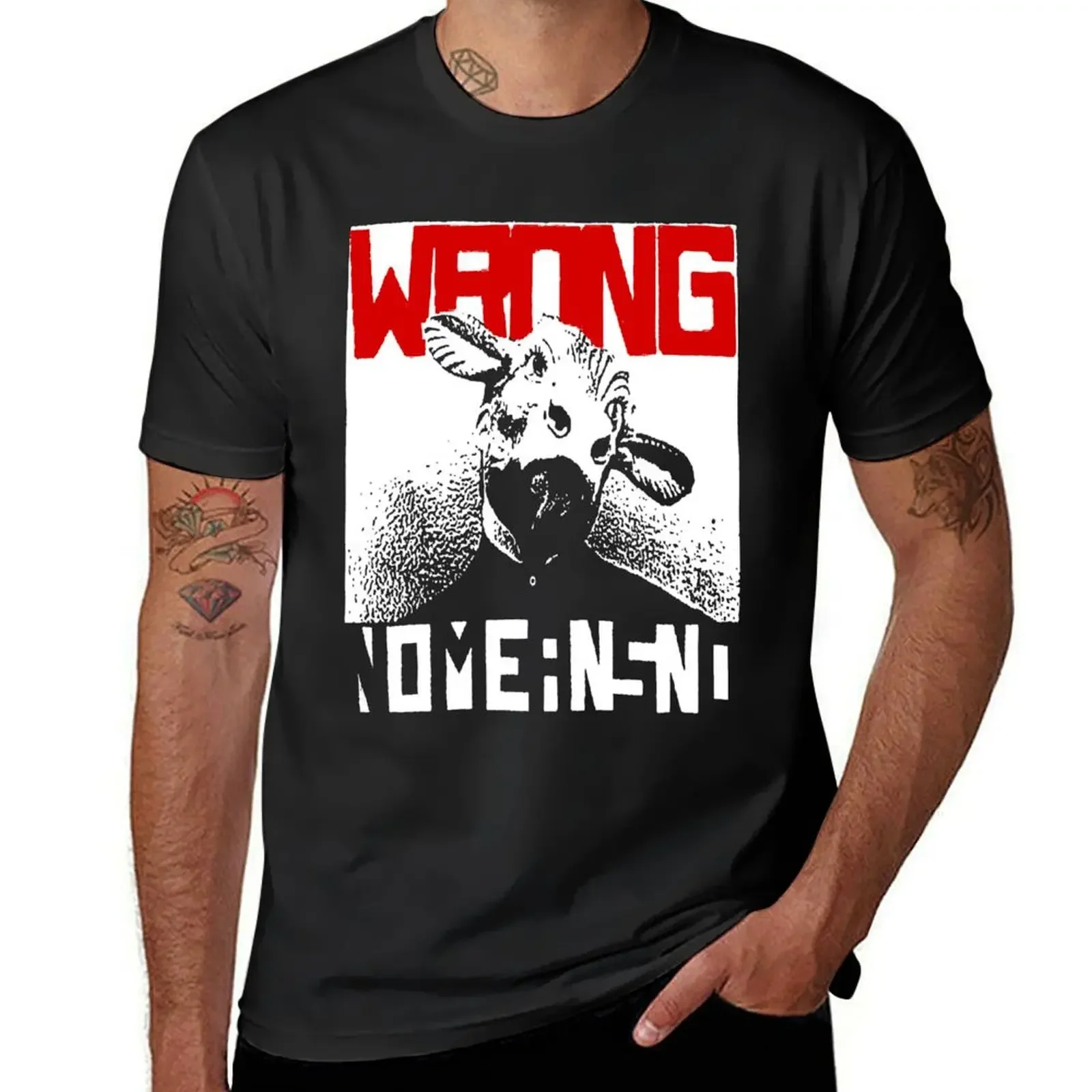 

Music Vintage No Means Nomeansno Wrong Premium Gift Music Fans T-Shirt street wear korean fashion men t shirts high quality