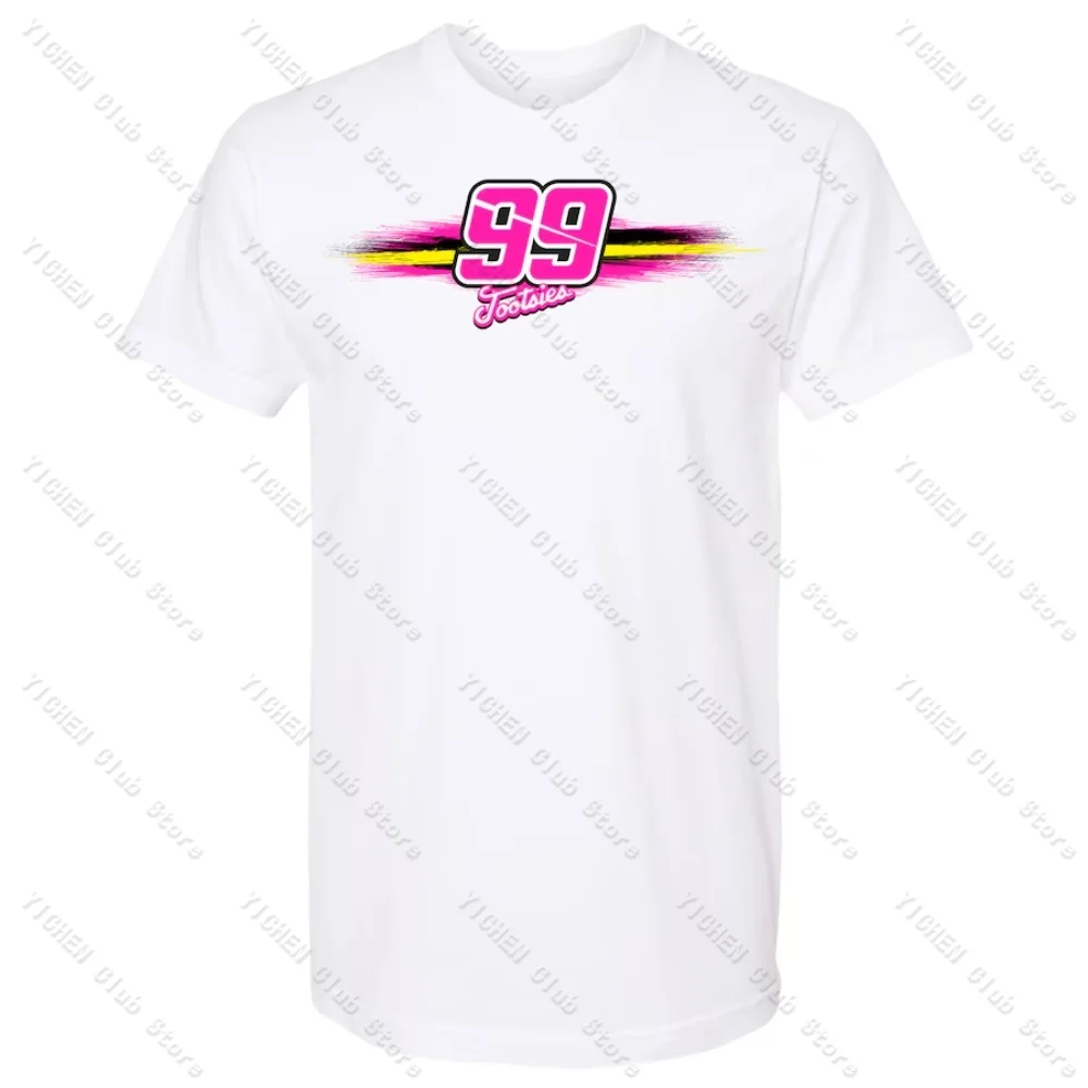 Motorcycle Daniel Suarez Trackhouse Racing Team Collection White Tootsie's Cruisin Car T-Shirt Street Breathable Men's T-Shirt