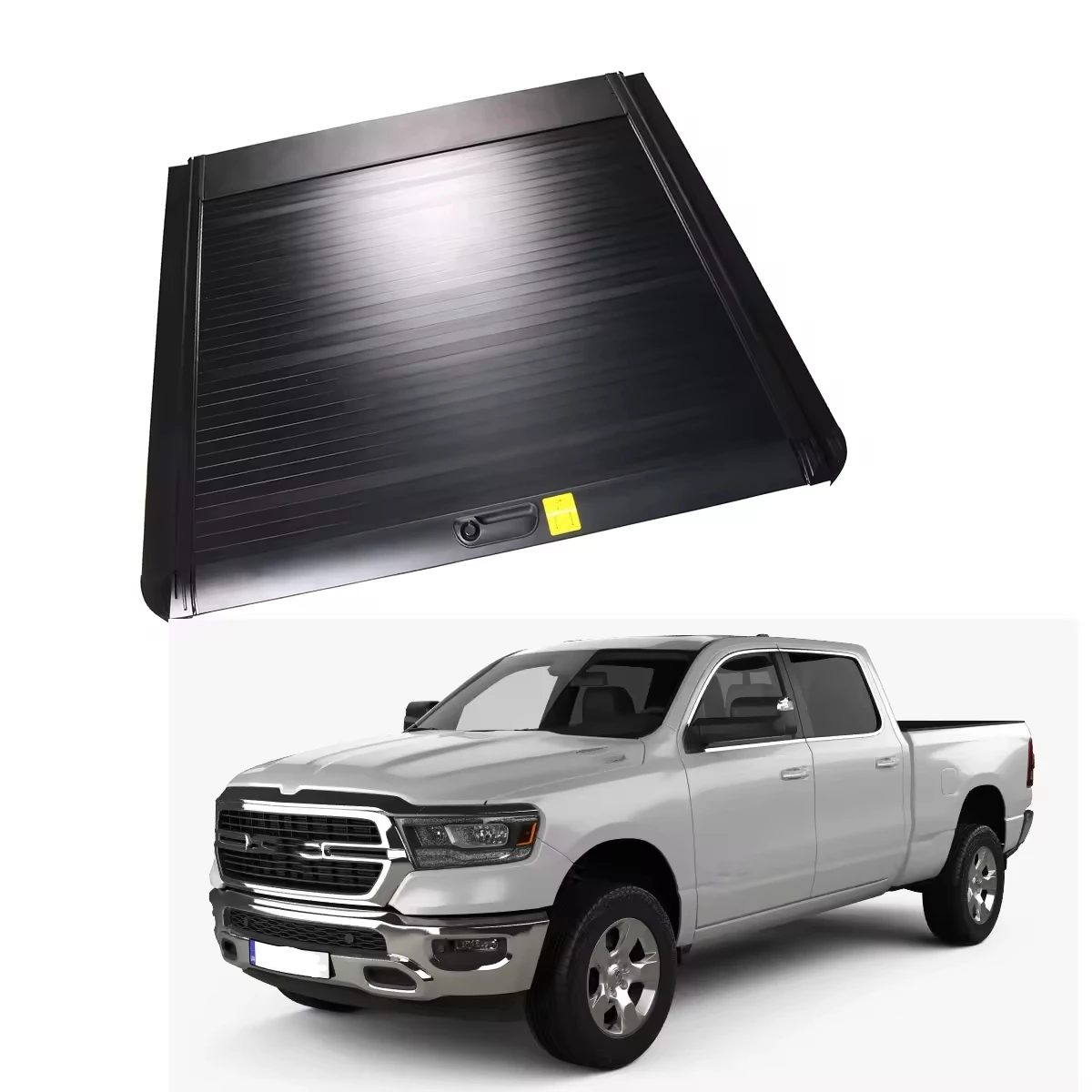 Retractable Hard Tonneau Cover with Rambox 64