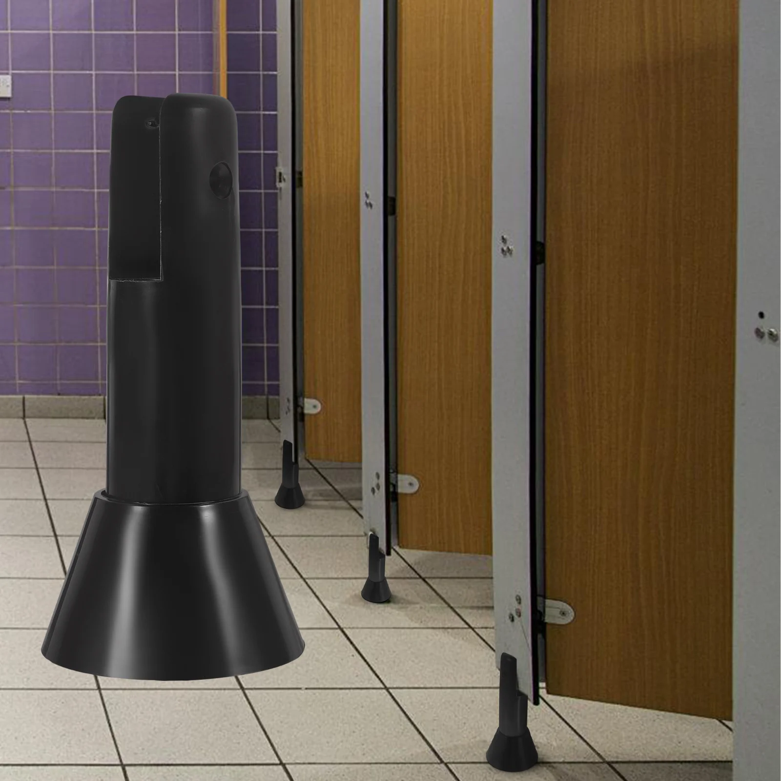 

2Pcs Toilet Partition Adjustable Support Feet Plastic Holder Bathroom Partition Hardware Public Restroom Accessory