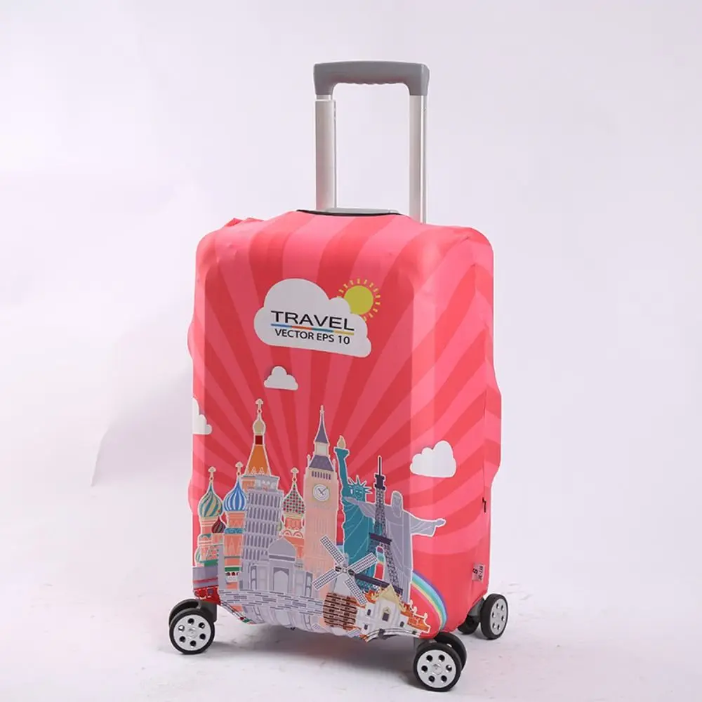 

3D Luggage Protective Cover Animal Pattern Cat Dog Trolley Suitcase Dust Cover Elasticity Travel Accessories