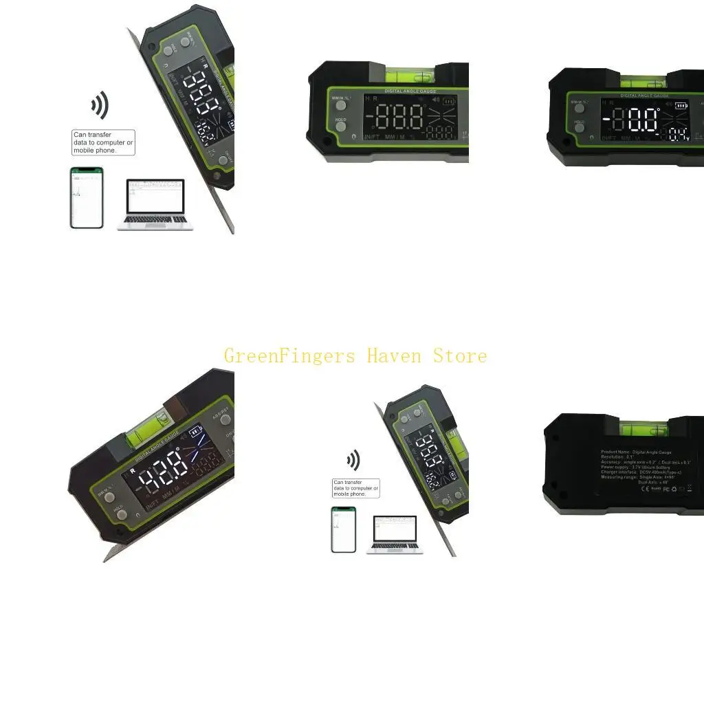 

F68D 4x90° Искатель Транспортир Измерительный инструмент с датчиком передачи данных