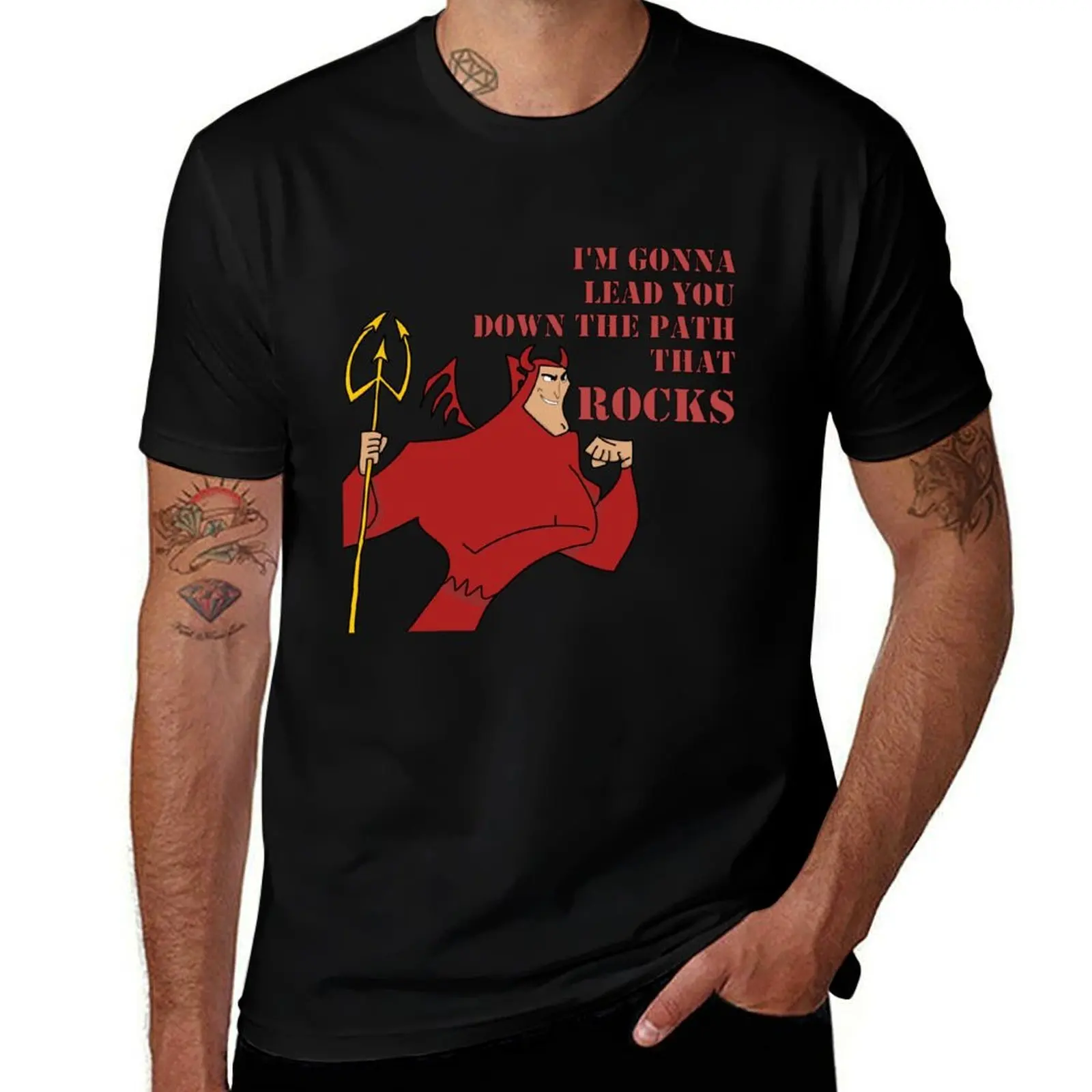 

Kronk Devil - Emperors New Groove - Lead You Down The Path That Rocks T-Shirt t shirts cotton 100% T-Shirt