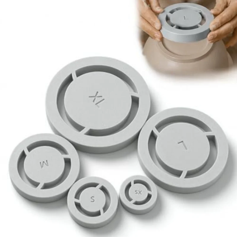 5 Sizes Pottery Foot Ring Template Consistent Base Ring Mold Lightweight Ceramic Clay Trimming Tool DIY Ceramic Making Supplies view 3