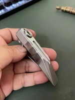 D2 Steel Pocket EDC Tool with Pocket Clip Crowbar Portable Pry Bar Multi Tools for Camping Hiking
