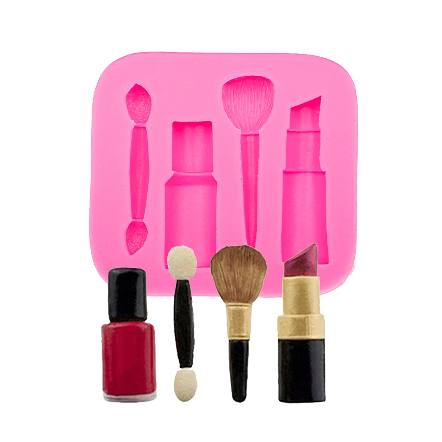 Lipstick Perfume Scissors Cake Chocolate Silicone Mold for Polymer Clay Epoxy Resin Jewelry Supplies