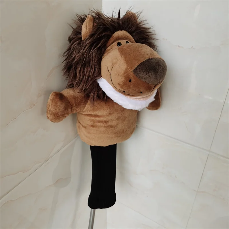 Animals Golf Fairway Wood Head Covers Plush Golf Fairway Woods Headcovers For Men Women