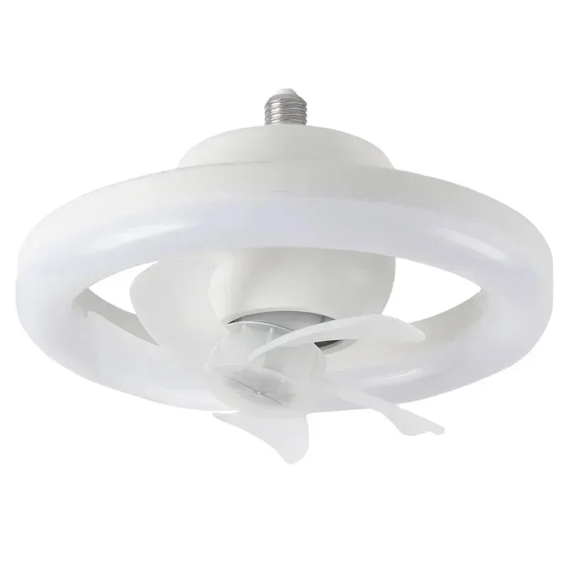 Imagem -02 - Ventilador Inteligente de Teto com Controle Remoto Led Rotativo 360 Luz Superior para Sala e Quarto 20w E27 85265v