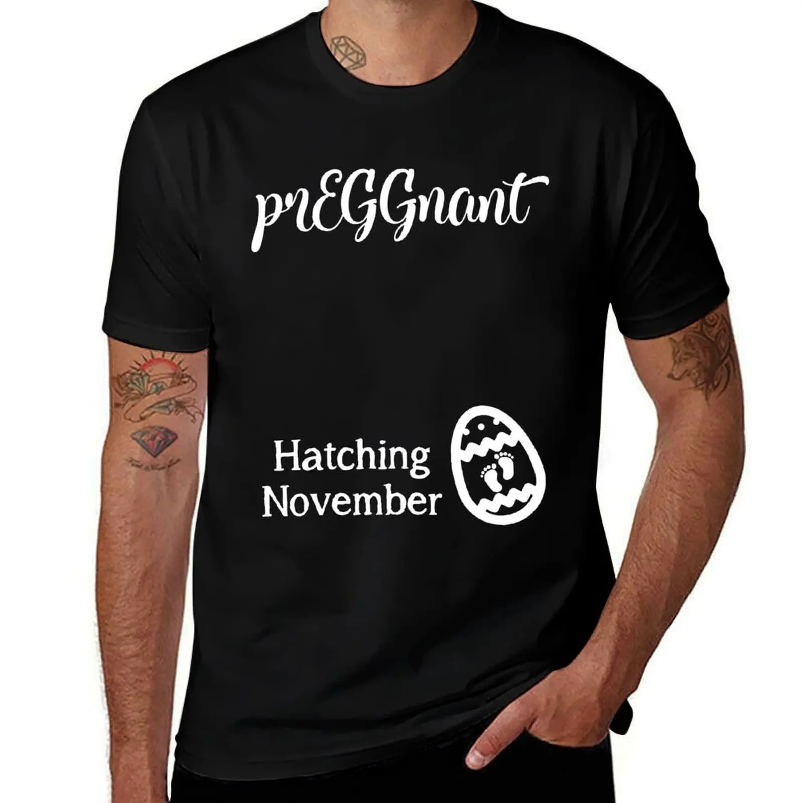 

Easter Pregnancy Announcemen Pregnant Due November T-Shirt new edition baggy shirts custom shirt t shirts men