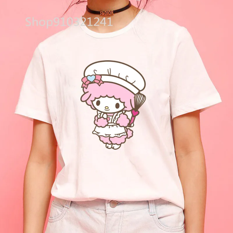 Mijn Lieve Piano T-Shirts Bedrukt Kawaii Dames T-Shirt Met Korte Mouwen Vrouwelijke Tops Grafische Schattige T-Shirts Harajuku Vintage Shirts