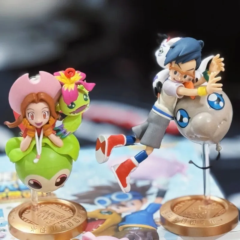 Bandai genuíno digital bebê caixa cega balão aventura 25th aniversário figura infância periférica maré jogar ornamento