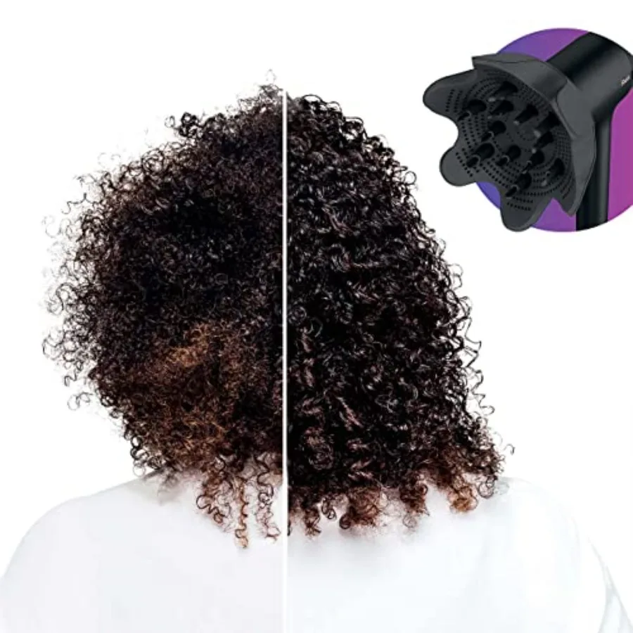 HD125CO مجفف الشعر HyperAIR FastDrying مع مكثف IQ 2in1 فرشاة تصفيف الذكاء ملحقات ناشر تحديد الضفيرة لـ