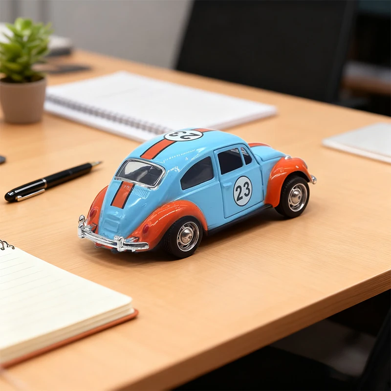 1:32 هالوين اليقطين البرتقال خنفساء سبيكة يموت الصب رسمت سباق السيارات التراجع قابلة للفتح سيارة مصغرة لعبة سيارة الصبي