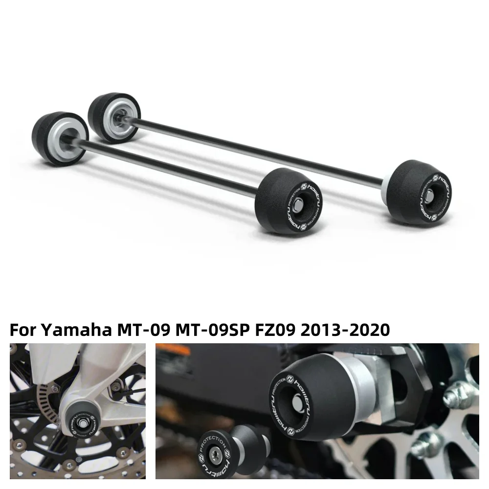 

For Yamaha MT-09 MT-09SP FZ09 2013-2016 2017 2018 2019 2020 Rear Front Axle Fork Crash Slider MT09 Motorcycle Wheel Protector