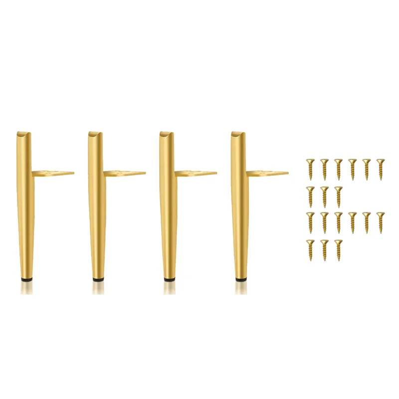 ABRB-4 Piece Furniture Feet Height 19.5 Cm Furniture Legs Sofa Foot Cabinet Feet Gold