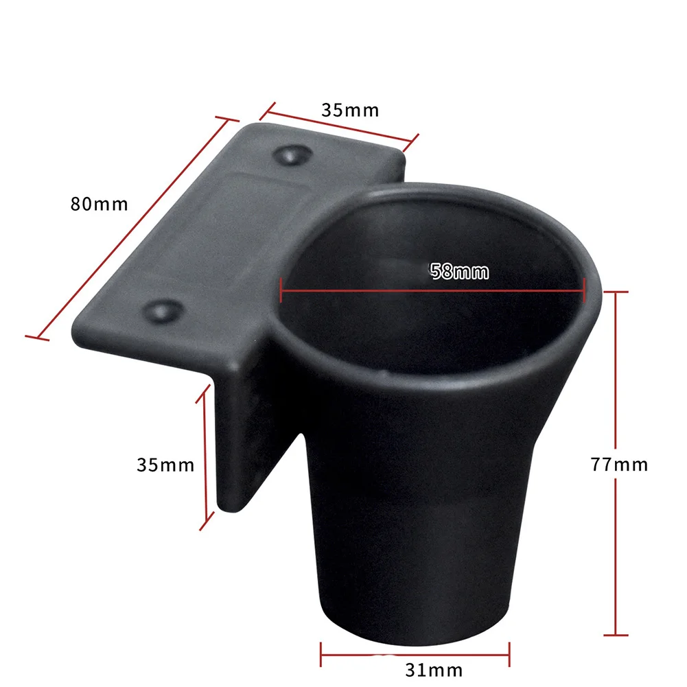 Tool Organizer Screwdriver Holder Metal Construction Cup-shaped Groove Side Mounting Holes Electric Screwdriver For Workshop