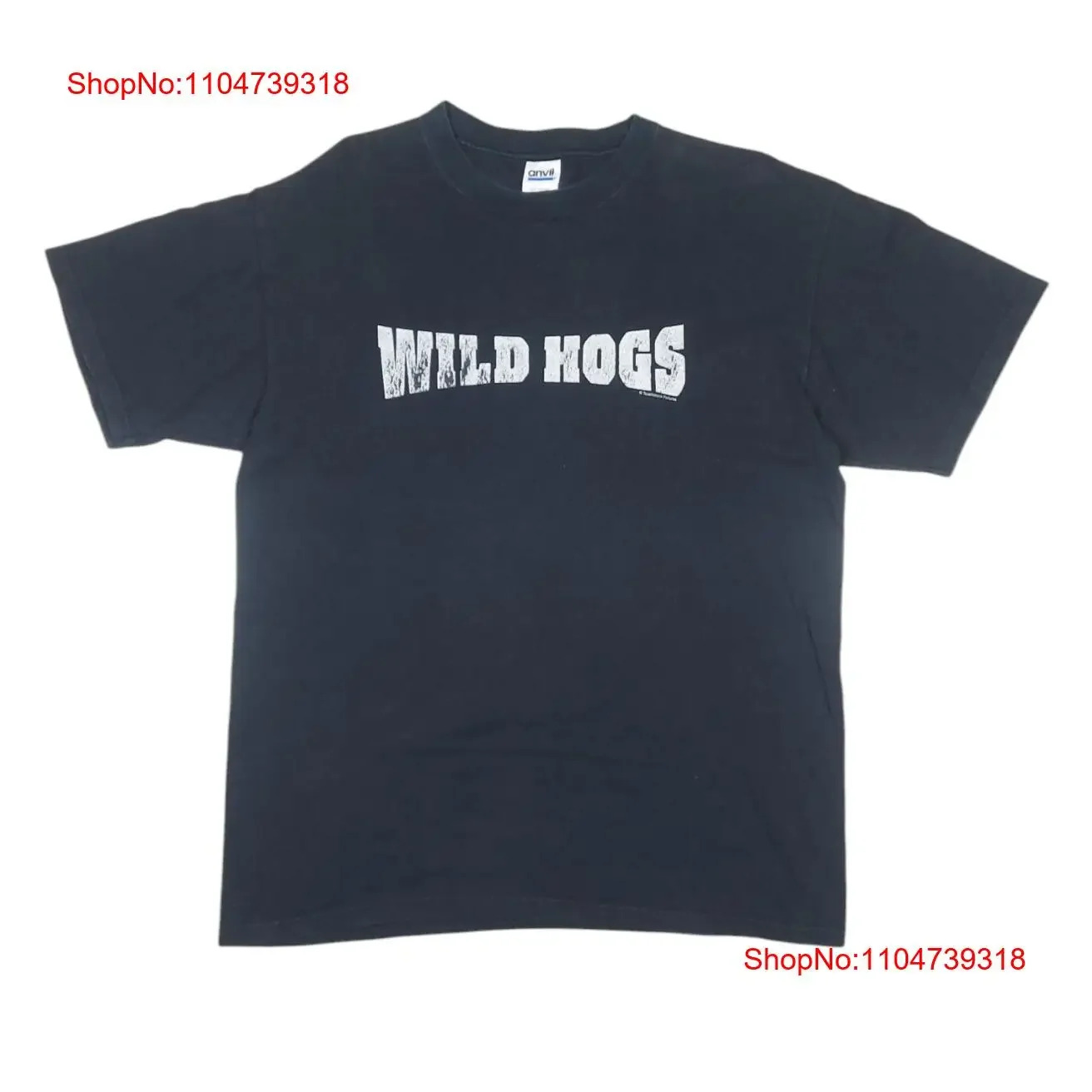 Vintage 2007 Wild Hogs Films Movie Promo Touchstone Pictures Official T Shirt L vintage Washed streetwear Breathable Versatile