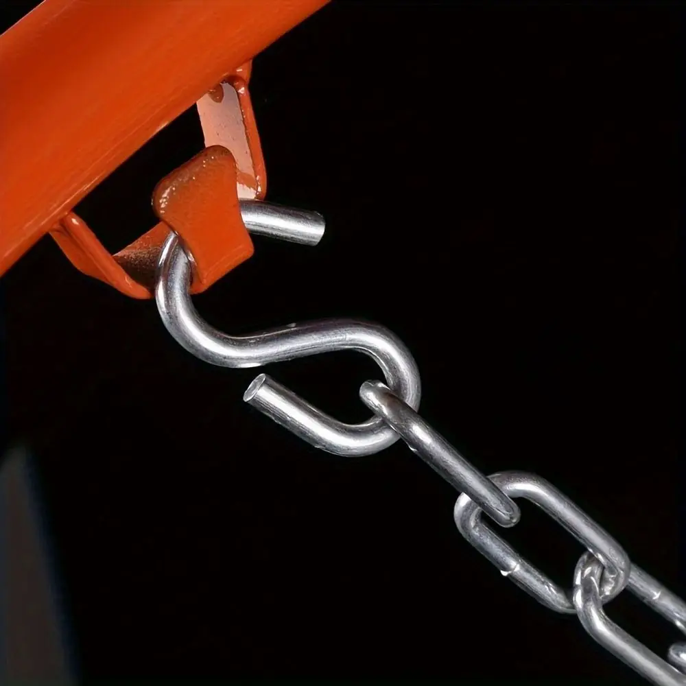 Jaring Rantai Besi Ring Basket 12 Hoop, Tidak Berubah Bentuk, Pemasangan Mudah, Ring Basket Gantung Universal, Tugas Berat