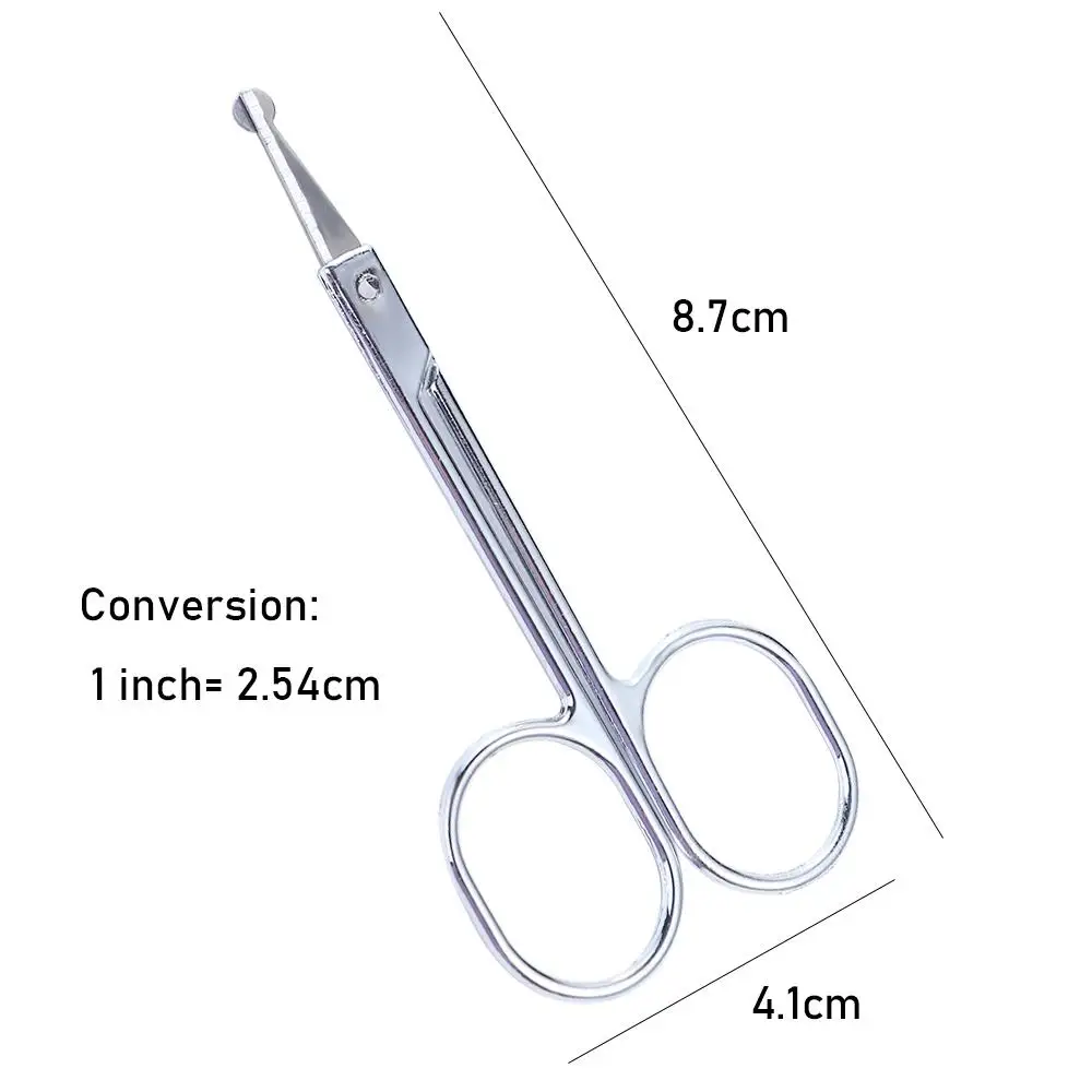 Hot Curved Nail Trimmer Tool Ear Facial Trimmers Stainless Steel Beauty Tool Nose Hair Scissors