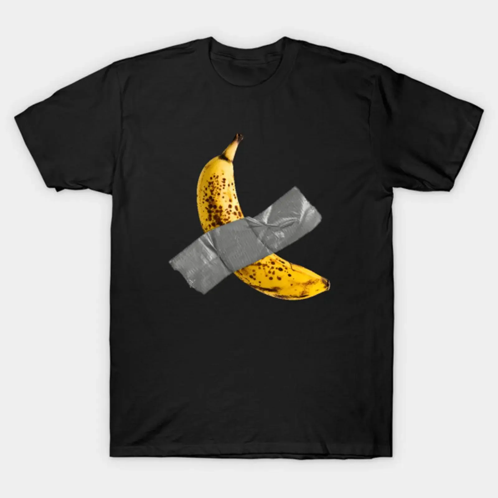 Duct Tape Banana Hungry Artist T Shirt vintage Washed Casual graphic Unisex Comfortable Stylish homme Versatile