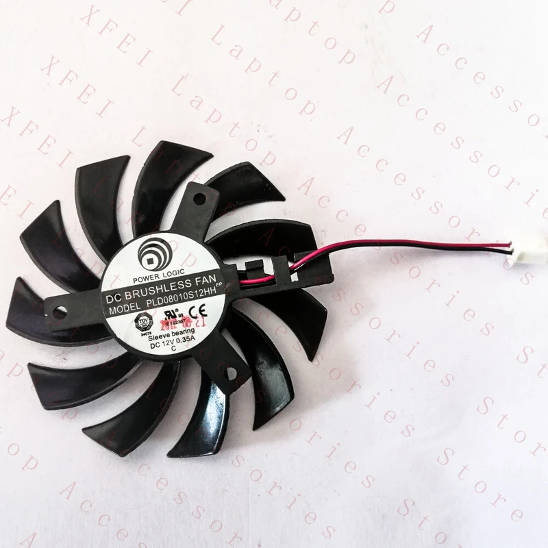 

D 1PC PLD08010S12HH FOR Graphics Cooling Fan DC12V 0.35A 7410 2Wire New