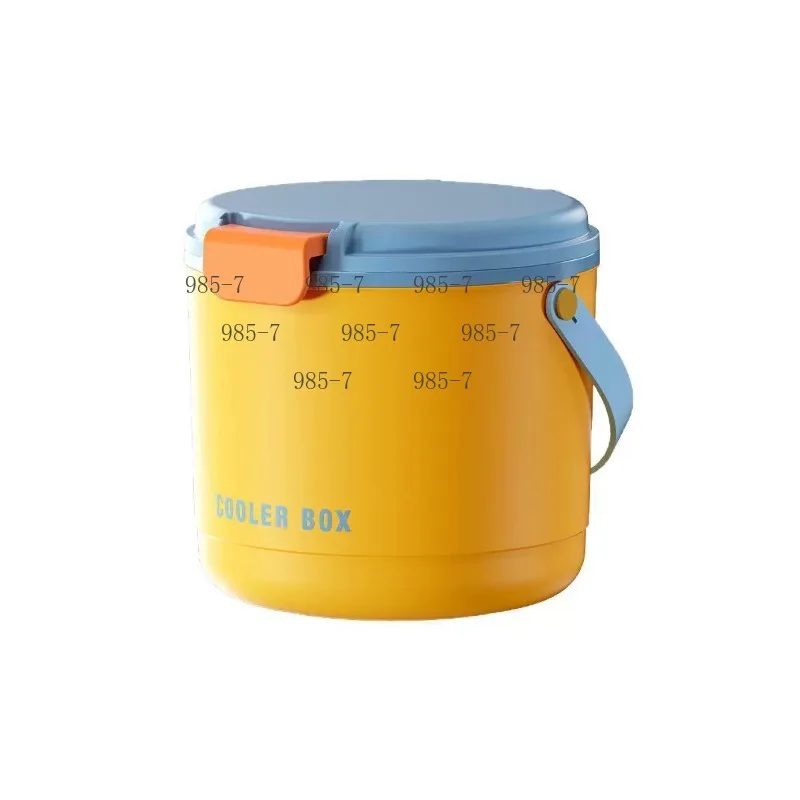 Household Portable Insulated Ice Bucket, Food Grade Ice Cube Storage Container for Summer Camping and Ice Maker Use