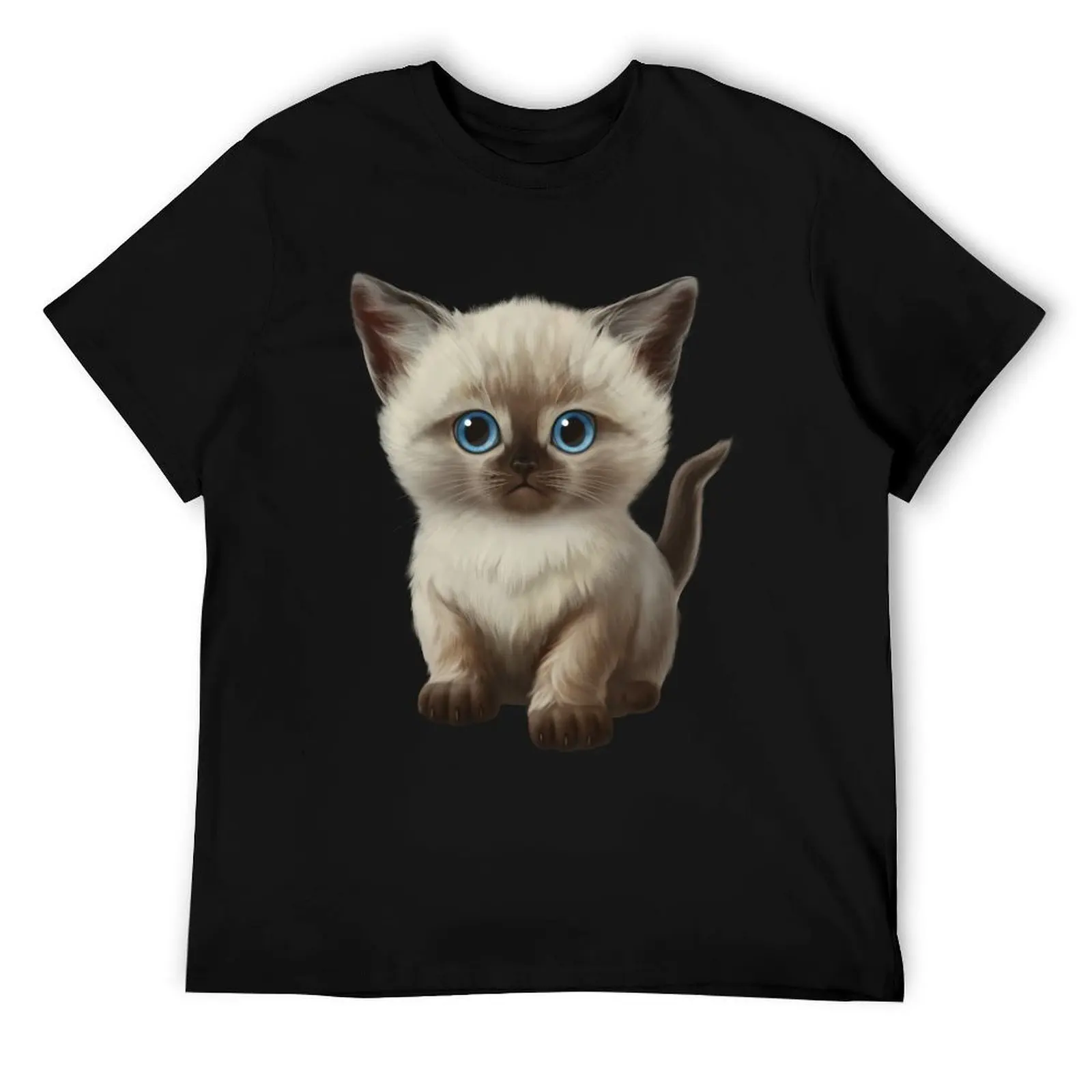 

Cataclysm- Siamese Kitten T-Shirt t shirts for man cotton t shirt men 100% cotton luxury brand T-Shirt