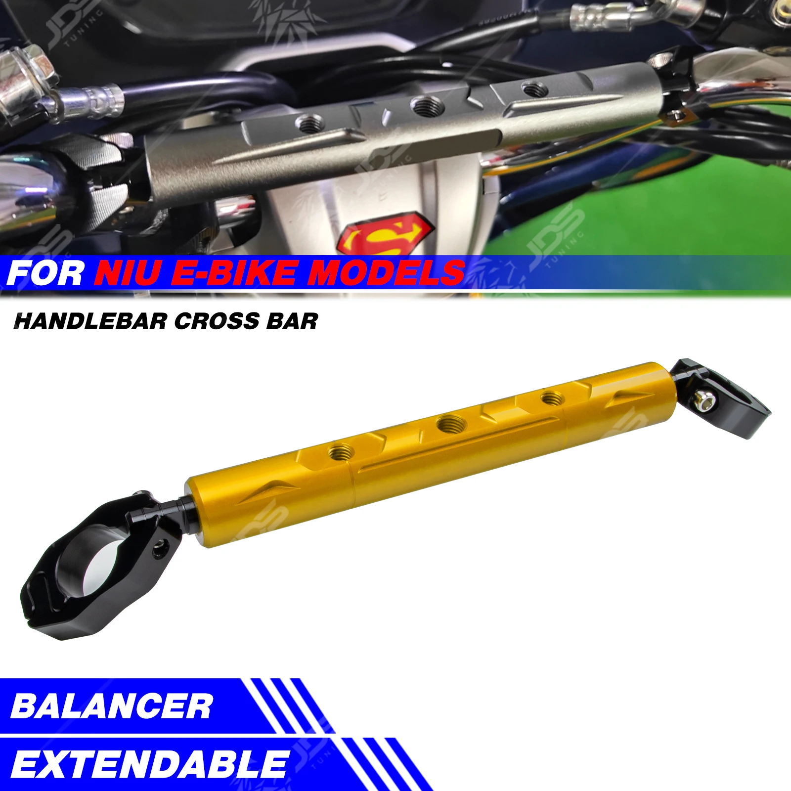 For NIU EBIKE NQI/RQI/XQI/SQI/NL/UMAX Cross Bar Multifunction Handlebar Crossbar Navigation Phone Holder Bracket Accessories