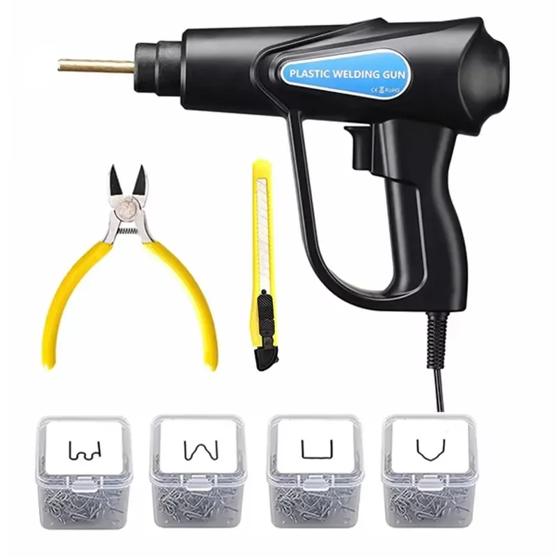 70W Plastic Welding Kit 200PCS Hot Staples Plastic Welder Bumper Crack Repair Kit Plastic Welder Machine With 200PCS