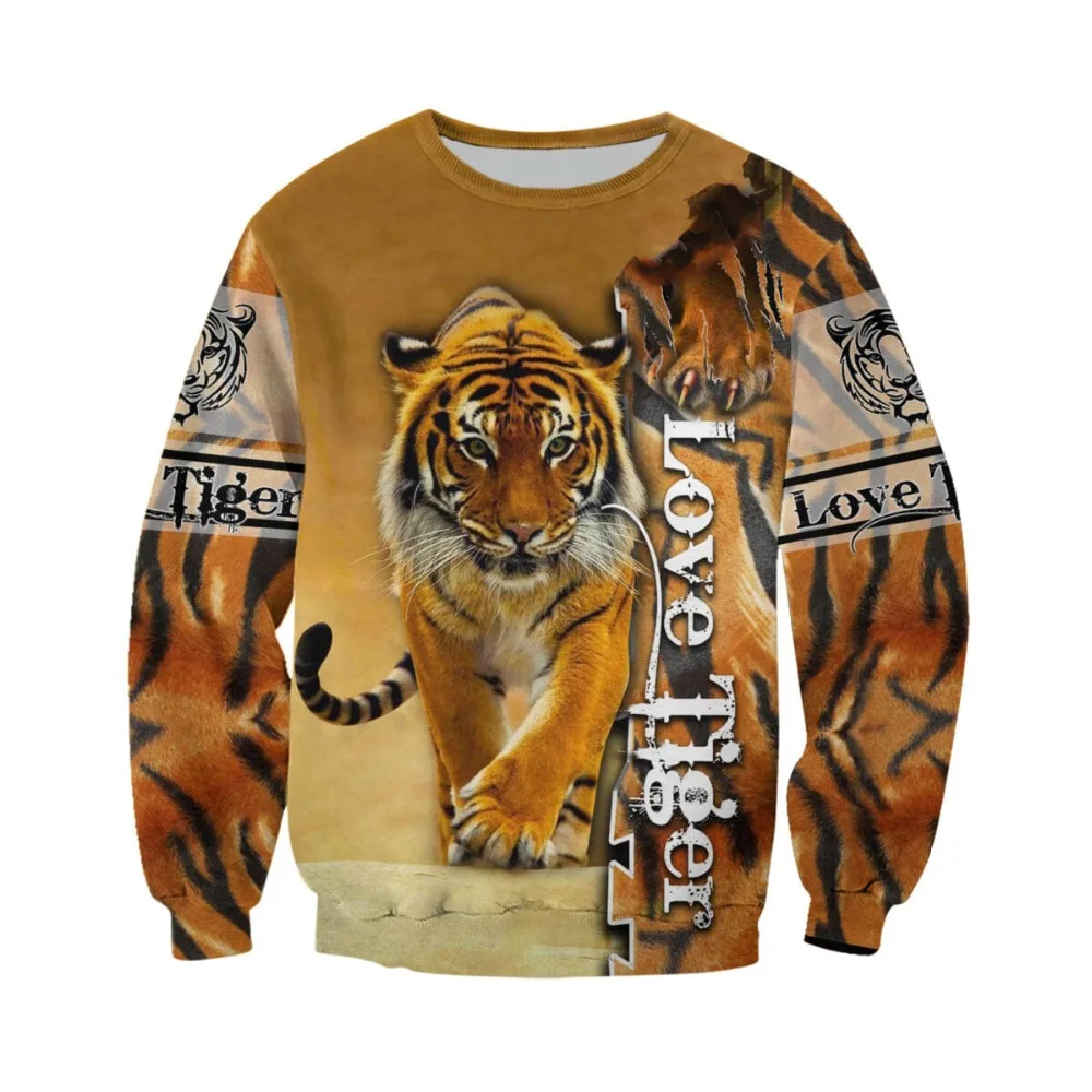 Bonito amor tigre 3d todo impresso unisex deluxe hoodie moletom com capuz masculino zip pulôver jaqueta casual agasalho