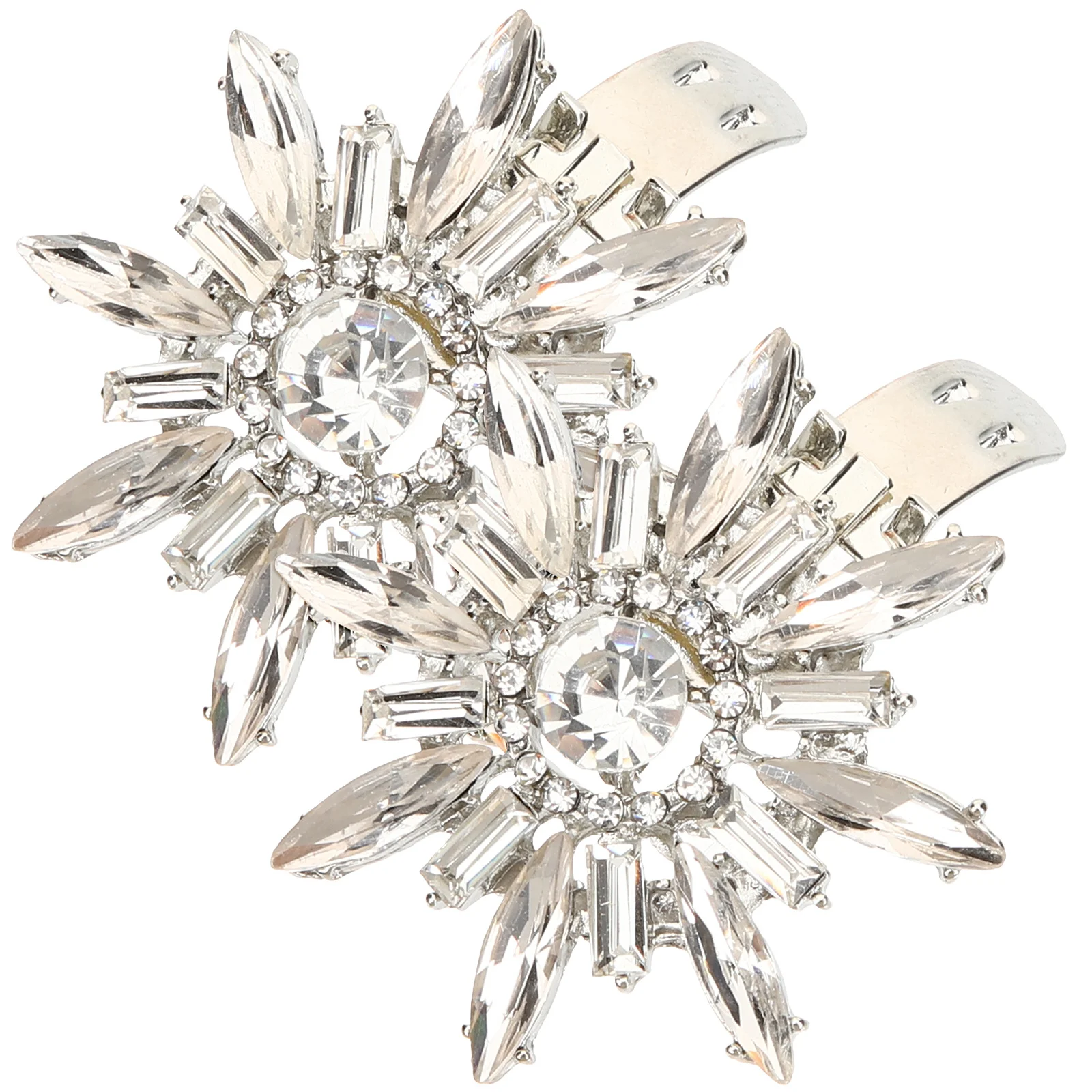 

1 Pair Rhinestones Shoe Clips Elegant Wedding Shoe Jewelry Decorative Buckles For Women Party Pumps Accessories