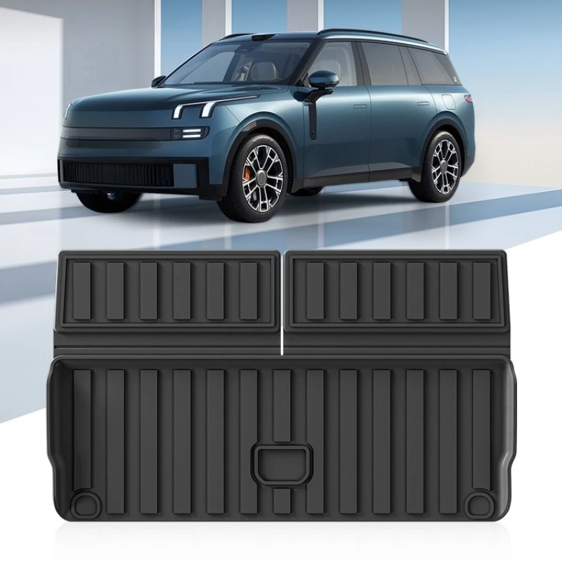 

Для Lynk & Co 900 2025 2026, задние коврики для багажника, TPE, водонепроницаемый вкладыш для багажника, защита от царапин, аксессуары для спинки сиденья
