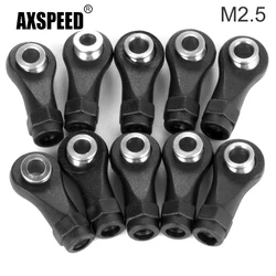 AXSPEED 10Pcs Plastic M2.5 Link Rod Ball End Head Joint for TRX-4M Bronco Defender 1/18 RC Crawler Car Model Upgrade Parts