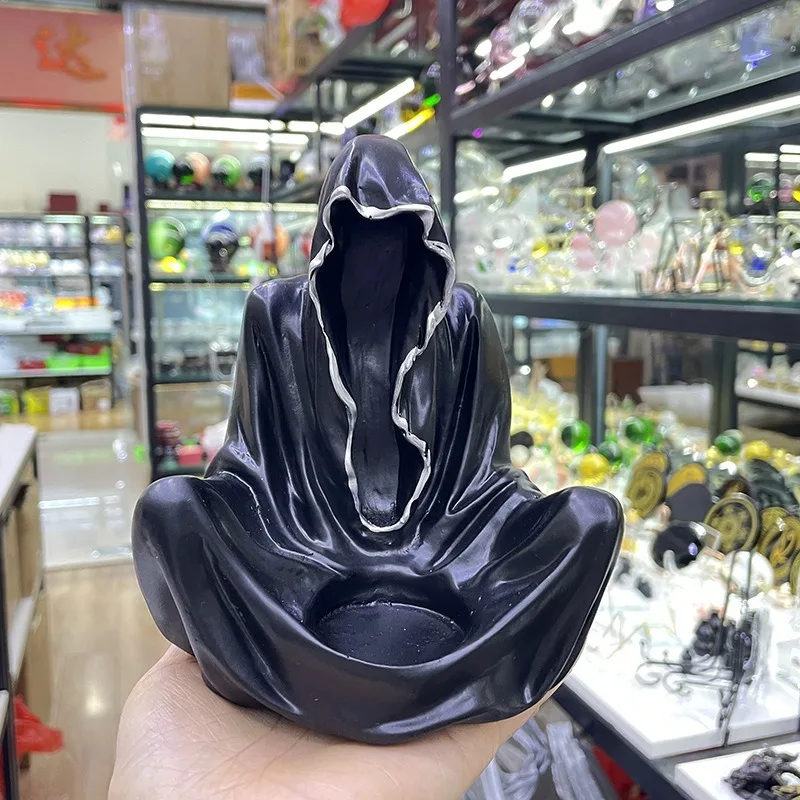 Nordic ghost wizard candle holder creative resin niche creative ornament Halloween ghost party atmosphere decoration