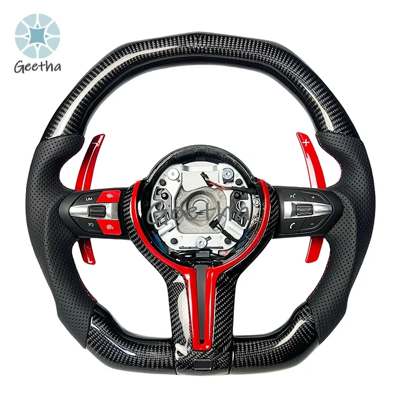 

Red Style BMW Steering Wheel for F10 F30 F32 E60 E46 E90 M3 M4 M5