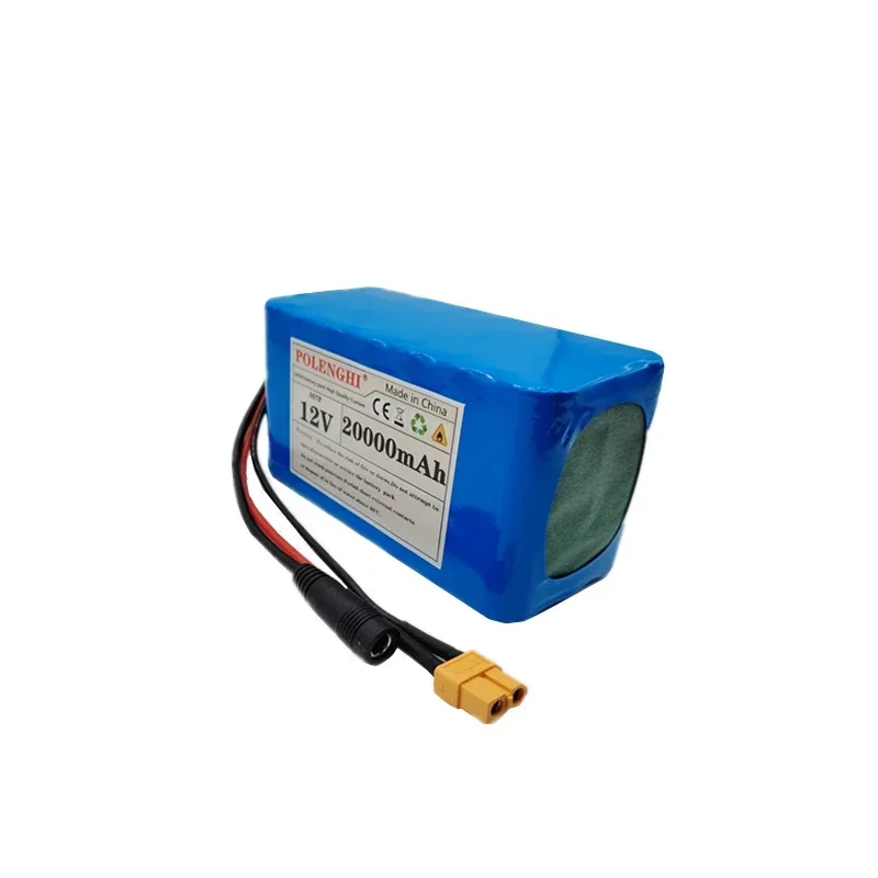 100% prawdziwa pojemność 12V bateria litowa 20000mAh o dużej pojemności 20Ah 3 s7p 12.6V 18650 zestaw akumulator litowy z BMS