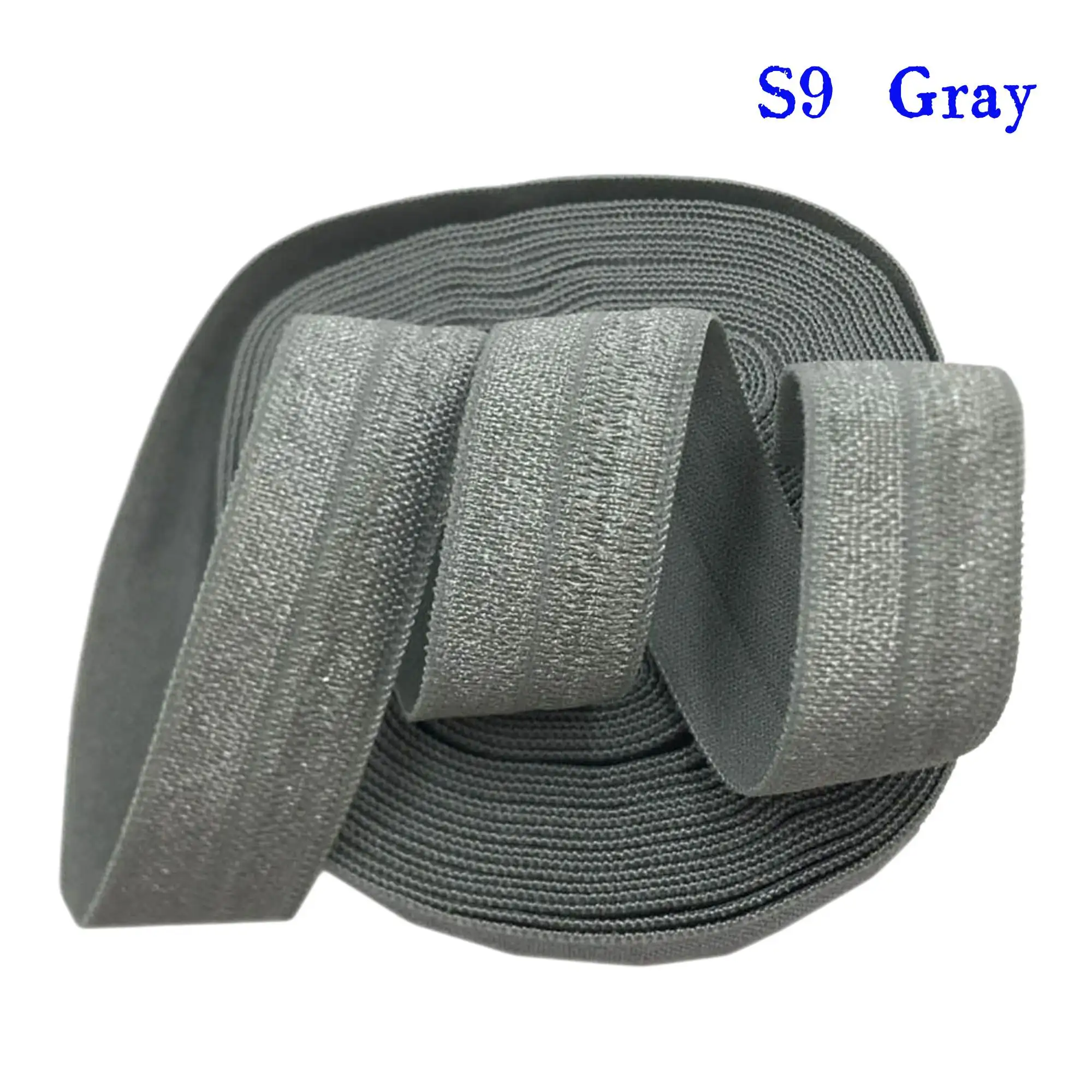 5/8 Zoll Mehrfarbiges Einfarbiges Faltbares Elastikband (FOE) für Mädchen-Haargummis, Armbänder, DIY Handgemachte Haaraccessoires – Detail 15