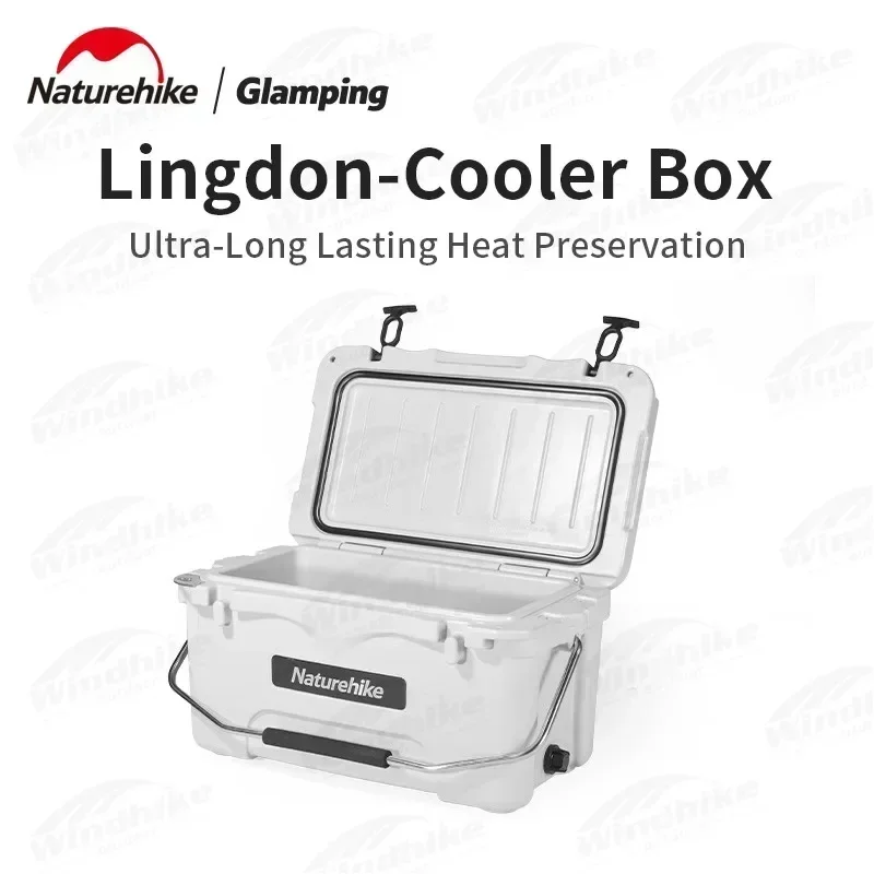 Naturehike Outdoor Cooler Box 25L Large Capacity Food Preservation Box Portable 80h Cooler Fishing Camping Travel Picnic