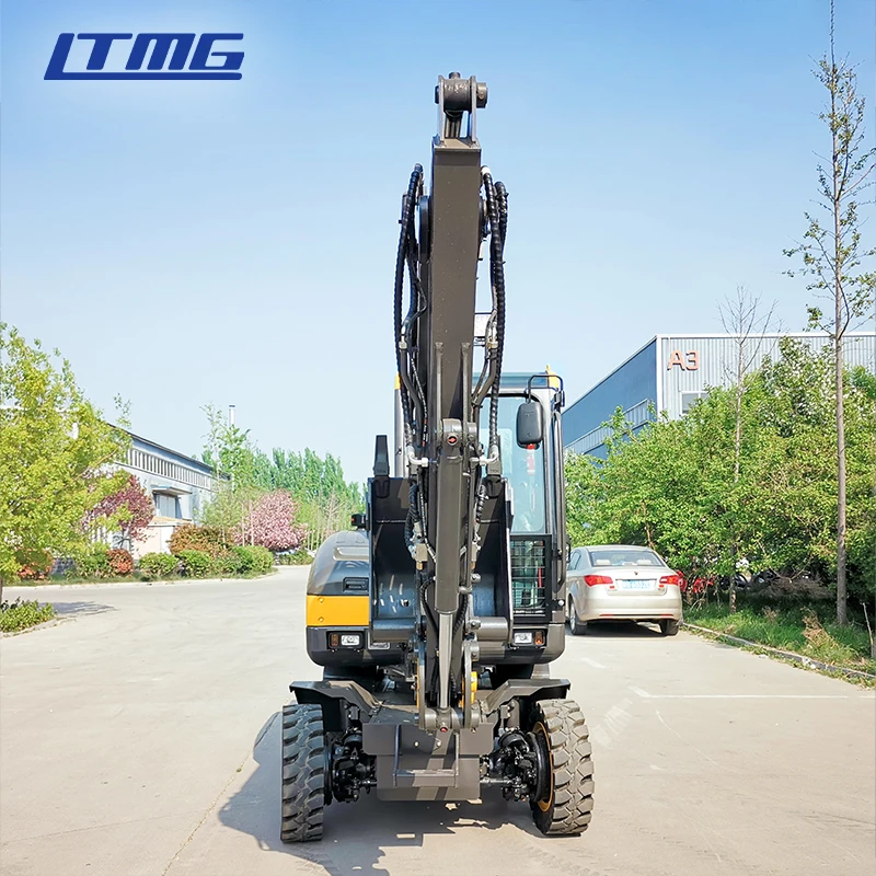 Землеройное оборудование 5 тонн 7 тонн 10 тонн 13 тонн гидравлический колесный экскаватор с сертификатами CE