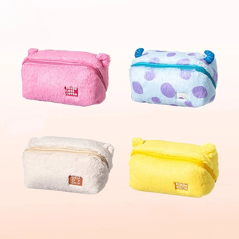 

Disney Series Sullivan Portable High-value Cosmetic Bag: Strawberry Bear, Winnie the Pooh, Large Capacity Cartoon Storage Bag