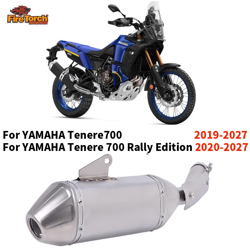 For YAMAHA Tenere700 Tenere 700 XTZ700 690 700 Rally Edition T7 T700 2019 - 2027 Motorcycle Espace Moto Mid Link Pipe Muffler