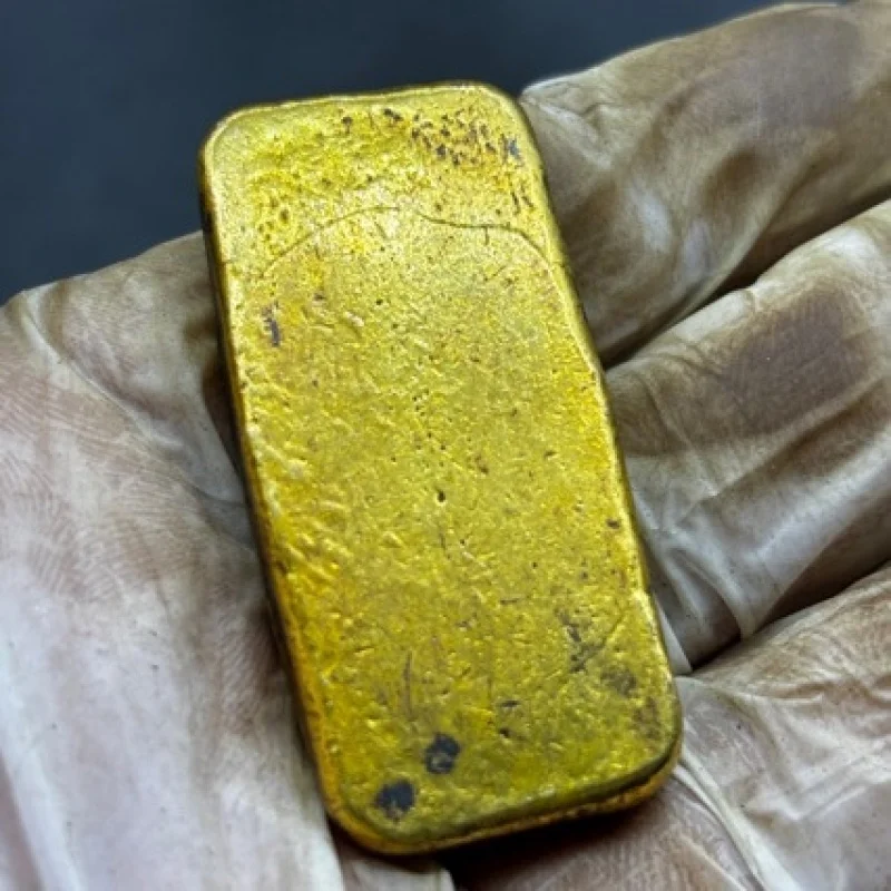 Jade, Full of Treasures, Bricks, Ingots, Gold Bars, Vintage Kangxi and Qianlong Era, Qing Dynasty, Gilt