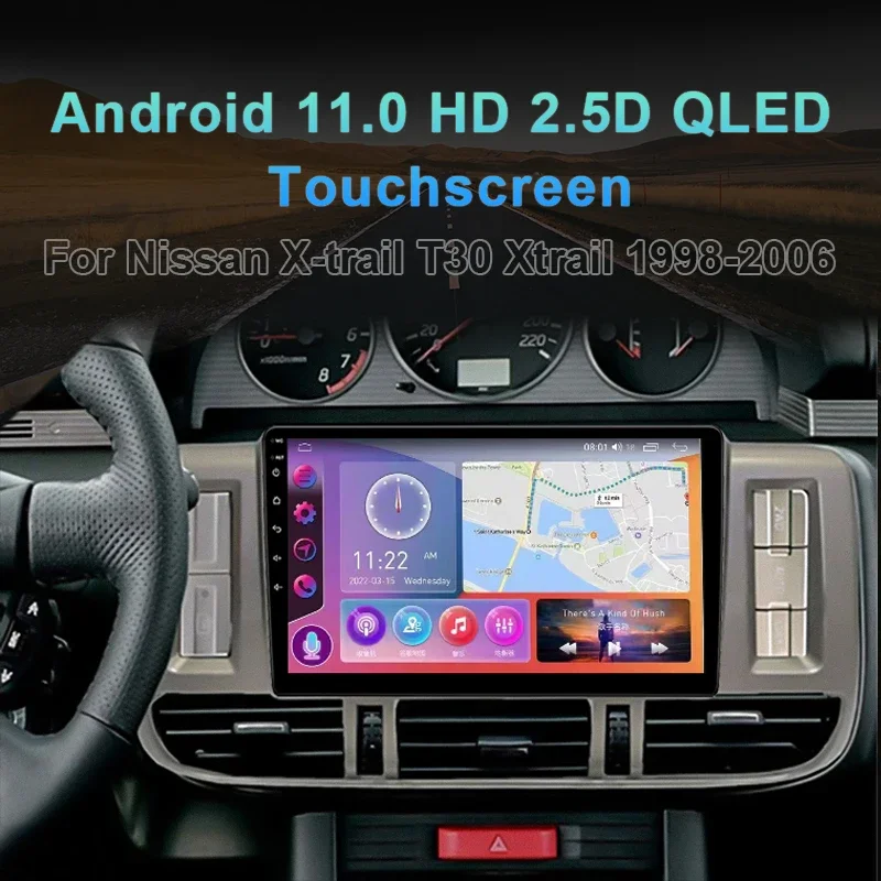 Radio samochodowe MAMSM Android 13 dla Nissan X-trail T30 1998-2006 wideo multimedialne odtwarzacz Bluetooth nawigacja GPS Carplay Autoradio