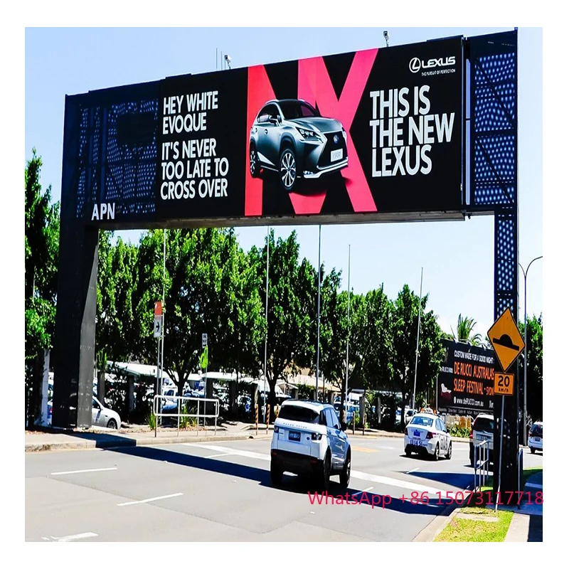 Layar LED Panel Iklan Luar Ruang Hemat Energi P6.67 Layar Billboard Besar Layar LED Luar Ruang Layar LED Luar Ruang