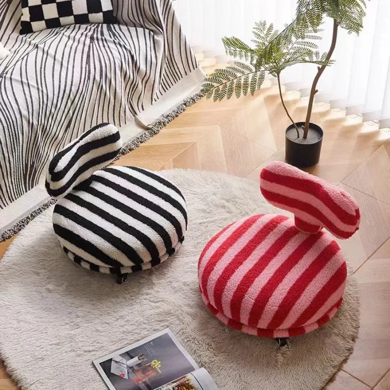Cream style sofa, household thickened movable pier light luxury high-end round stool tatami